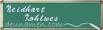 Neidhart Kohlwes Visitenkarte
